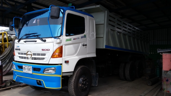 ขายรถ 10 ล้อ ดั้มสองเพลาร HINO MEGA 320 แรงม้า ปี 50