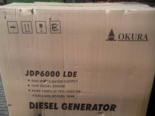 ขายปั่นไฟดีเซล10 HP  220 V. 5KW เเบบตู้เก็บเสียงสตาร์ทกุญเเจ (มีจำนวนจำกัด)
