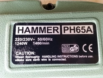 ของใหม่นำเข้า เราก็ มีนะครับ หัวเจาะปูน แย๊กปูน เบรคเกอร์ HAMMER PH65 A ใช้ไฟ 220V หนัก 22 kg ของใหม่นำเข้า เราก็ มีนะครับ หัวเจาะปูน แย๊กปูน เบรคเกอร์ HAMMER PH65 A ใช้ไฟ 220V หนัก 22 kg