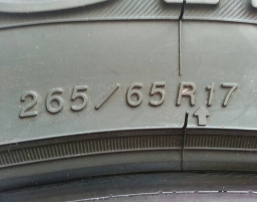 ยาง All Yokohama 265 65 17 ปี14 ดอกเยอะ เนื้อนิ่ม ยางสดมาก