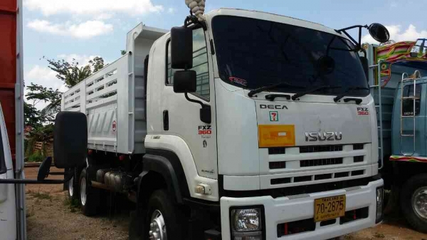 ขายรถบรรทุก 22 ล้อพ่วงแม่ลูกดัมพ์ ISUZU DECA 360 แรงม้าปี 2553 ลูกพ่วง 3 เพลา ราคา 2600000