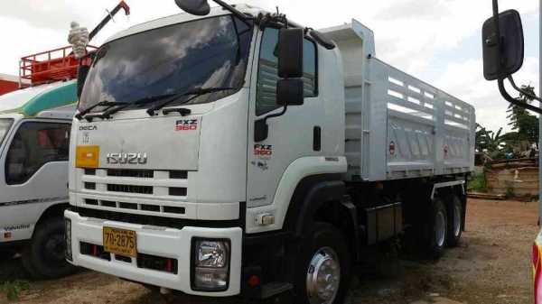 ขายรถบรรทุก 22 ล้อพ่วงแม่ลูกดัมพ์ ISUZU DECA 360 แรงม้าปี 2553 ลูกพ่วง 3 เพลา ราคา 2600000
