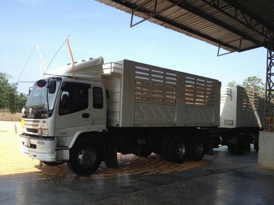 ขายรถบรรทุก 22 ล้อพ่วงแม่ลูกดัมพ์ ISUZU DECA 320 แรงม้าปี 2551 ลูกพ่วง 3 เพลา ราคา 2050000