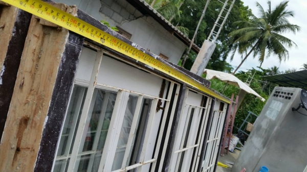 บานประตูไม้เต็ง+ชุดหน้าต่าง+วงกบ