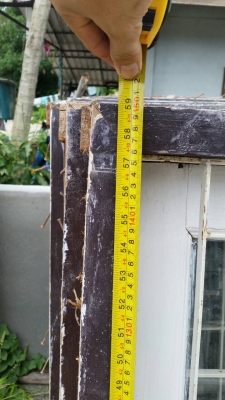 บานประตูไม้เต็ง+ชุดหน้าต่าง+วงกบ