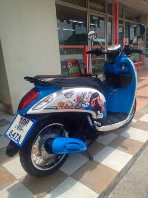 นางฟ้าชัดๆ All New Scoopy i ปี 2557 ออกใหม่ล่าสุด ลาย Monkey DO ได้ไปคุ้มค่าเกินราคาแน่นอน