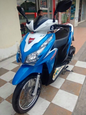 ใหม่ล่าสุด Click 125i สีน้ำเงินขาว รุ่น Tune up สวยกริ๊งนางฟ้ามาก ได้ไปคุ้มค่าแน่นอน