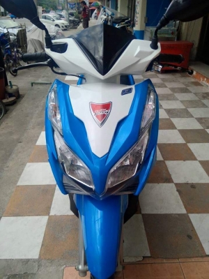 ใหม่ล่าสุด Click 125i สีน้ำเงินขาว รุ่น Tune up สวยกริ๊งนางฟ้ามาก ได้ไปคุ้มค่าแน่นอน