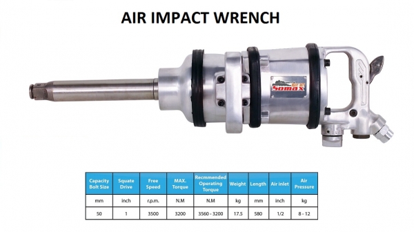 Somax บล็อกลมกระแทกรุ่น 1 นิ้ว(สำหรับรถใหญ่)
