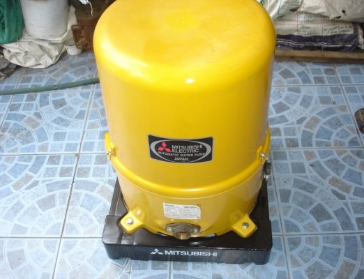 ขายปั๊มน้ำอัตโนมัติแบบมีถัง Mitsubishi รุ่น WP-205Q3 200W.