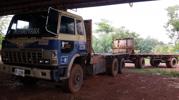 ขายด่วนHINOKT925เพลาเดียววางหัวนอกพ่วงแม่ลูกพื้นเรียบราคาเบาๆโทร0843923995