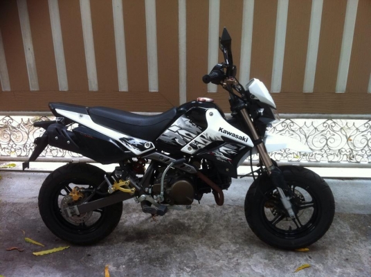 ขออนุญาติขาย Kawasaki KSR 110 NEW ปี 2013 ล่าสุด สีขาวมุก สตาร์ทมือ โอนให้ฟรี