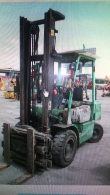 MITSUBISHI ดีเซล 3ตัน เสา4 เมตร งาสไลน์หมุน 360 องศา