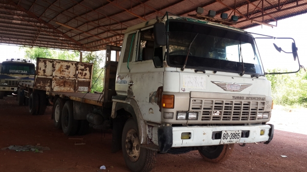 ขายด่วนHINOKT925เพลาเดียววางหัวนอกพ่วงแม่ลูกพื้นเรียบราคาเบาๆโทร0843923995