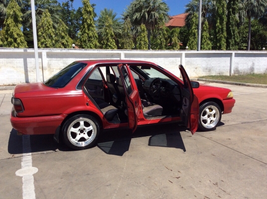 ขายรถโตโยต้า โคโรล่า ปี92 ee90 เครื่องเดิม 1.3 เกียร์ธรรมดา ติดแก๊ส LPG ภายในเบาะเดิมๆสวยสะอาด แอร์เย็นฉ่ำ วิทยุCDมีพร้อม ตัวถังบางเดิมห้องเครื่องเดิม สีเงามีริ้วรอยการใช้งาน แม็กssr ขอบ16" เครื่องแน่นวิ่งดี รถขับกลับได้เลยครับ ภาษีปี58 เอกสารพร้อม ข