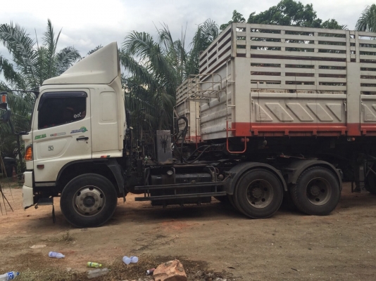 ขายดาวนน์รถหัวลากจูง หางซิมิดั้มพ์ 18ล้อHINO FM1AKLA 344แรงม้า ปี56 สนใจโทร 081-970-1072