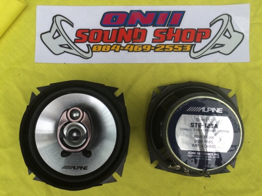 ลำโพง Alpine รุ่น STE-123A ลำโพงแกนร่วม 3 ทาง ขนาด 5" กรวยอลูมิเนียม