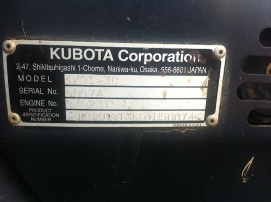 ขายรถขุด KX91-3C