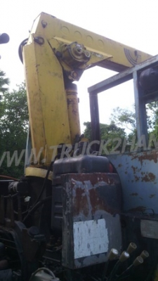 อิซุซุ10ล้อท้ายลาด ติดเครน2900ตัน เพลาเดียว เครื่อง160HP6BF1 เเซชซีสวย หัวเก๋งมีผุที่พื้น พวงมาลัยพาวเวอร์