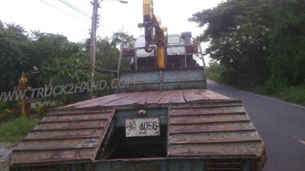 อิซุซุ10ล้อท้ายลาด ติดเครน2900ตัน เพลาเดียว เครื่อง160HP6BF1 เเซชซีสวย หัวเก๋งมีผุที่พื้น พวงมาลัยพาวเวอร์