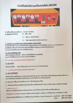 เครื่องพ่นสีฝุ่นครบชุด ราคาถูก