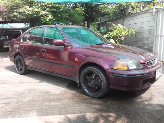 ฮอนด้าซีวิค ตาโต ปี 96 เครื่อง V-Tec ติดแก๊สลงเล่มแล้ว ภาษี 59 กระจกพับไฟฟ้า แม็ค 16