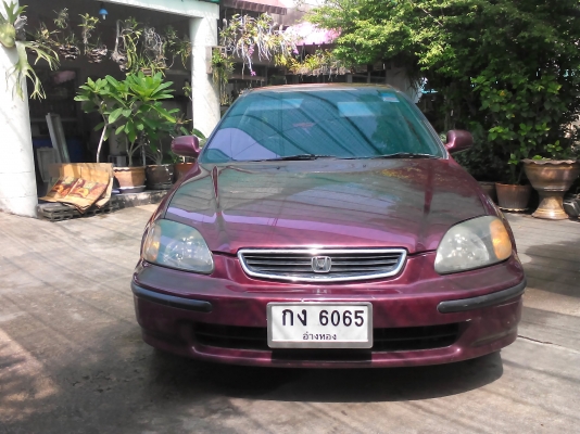 ฮอนด้าซีวิค ตาโต ปี 96 เครื่อง V-Tec ติดแก๊สลงเล่มแล้ว ภาษี 59 กระจกพับไฟฟ้า แม็ค 16