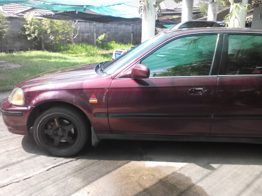 ฮอนด้าซีวิค ตาโต ปี 96 เครื่อง V-Tec ติดแก๊สลงเล่มแล้ว ภาษี 59 กระจกพับไฟฟ้า แม็ค 16