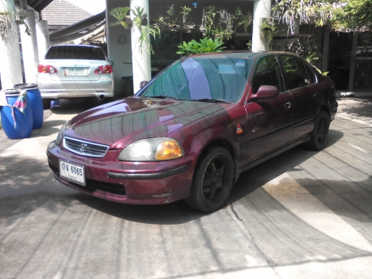 ฮอนด้าซีวิค ตาโต ปี 96 เครื่อง V-Tec ติดแก๊สลงเล่มแล้ว ภาษี 59 กระจกพับไฟฟ้า แม็ค 16