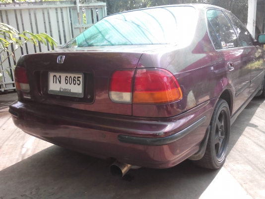 ฮอนด้าซีวิค ตาโต ปี 96 เครื่อง V-Tec ติดแก๊สลงเล่มแล้ว ภาษี 59 กระจกพับไฟฟ้า แม็ค 16