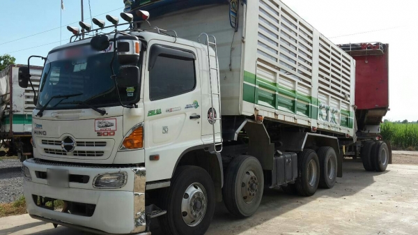 ขายดาวน์รถพ่วง 24 ล้อ แม่-ลูก กระบะเหล็กคอกเกษตรดั้ม HINO 344 ปี.56 รถสวยวิ้งน้อย  สนใจโทรจองด่วน