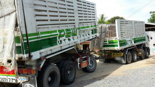 ขายดาวน์รถพ่วง 24 ล้อ แม่-ลูก กระบะเหล็กคอกเกษตรดั้ม HINO 344 ปี.56 รถสวยวิ้งน้อย  สนใจโทรจองด่วน