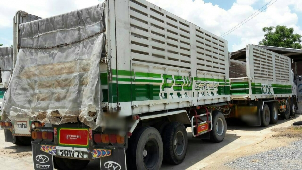 ขายดาวน์รถพ่วง 24 ล้อ แม่-ลูก กระบะเหล็กคอกเกษตรดั้ม HINO 344 ปี.56 รถสวยวิ้งน้อย  สนใจโทรจองด่วน