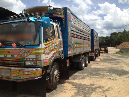 ขายรถพ่วง 18 ล้อ แม่-ลูก กระบะเนียมคอกเกษตรดั้ม MITSUBISHI MMT FN627 เครื่อง.260 แรง ปี.27-พ.ย.50 รถสวยวิ้งแค่.190000 กว่ากิโล ราคา.1700000 รถสวยราคาถูก สนใจรีบจองด่วน