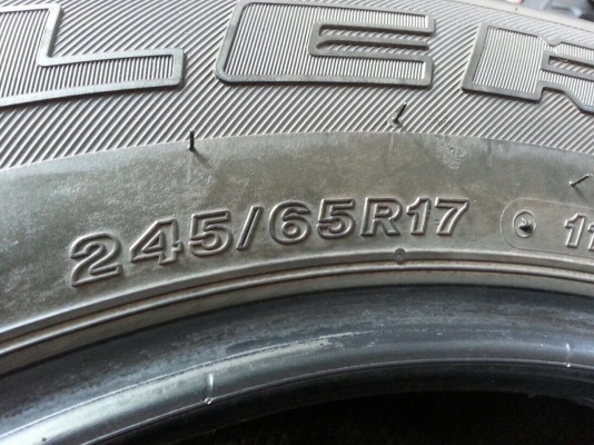 ขายยาง BS 245 65 17 HT ปี 12 ขายยาง BS 245 65 17 HT ปี 12