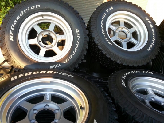 ขายยาง BF ALL 265 70 17 พร้อม TE37 X ขายยาง BF ALL 265 70 17 พร้อม TE37 X