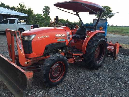 L4708 ใบดันคานล่างพร้อมโรตารี่ตรงรุ่นเล่มทะเบียนพร้อมโอนและพร้อมขนส่งให้ฟรีๆ รถใช้งานน้อยเครื่องเฟืองและเกียร์ดีมาก