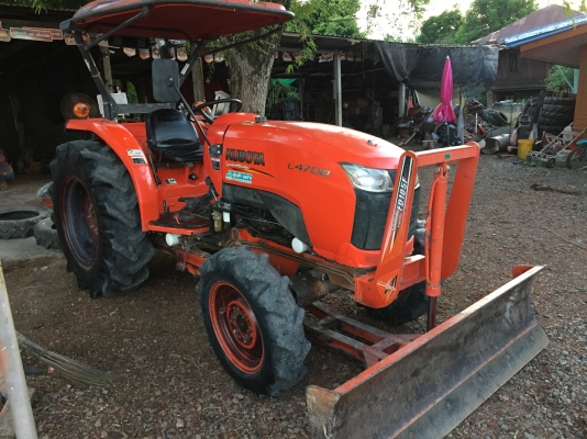 L4708 ใบดันคานล่างพร้อมโรตารี่ตรงรุ่นเล่มทะเบียนพร้อมโอนและพร้อมขนส่งให้ฟรีๆ รถใช้งานน้อยเครื่องเฟืองและเกียร์ดีมาก