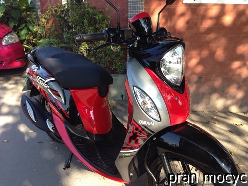 New fino fiรุ่นsport สีเเดงเทาดำ ไมล์เเท้4,374กม. รถปี2014