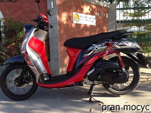 New fino fiรุ่นsport สีเเดงเทาดำ ไมล์เเท้4,374กม. รถปี2014