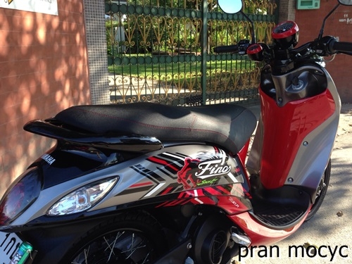 New fino fiรุ่นsport สีเเดงเทาดำ ไมล์เเท้4,374กม. รถปี2014