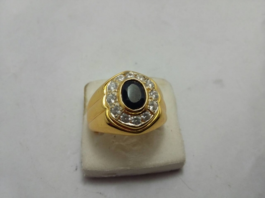 แหวนชายเงินชุบไมครอนทอง