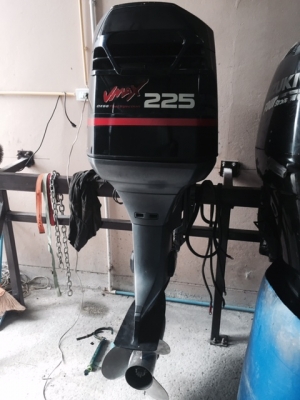 ขายเครื่องเรือ Yamaha 225Vmax พร้อมรีโมทคอนโทรล ใบเลส