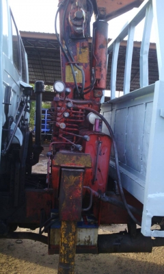 รถหกล้อติดเครน  เครื่อง  145  แรง  เครื่องดี  ครัสชีสวย  พร้อมใช้งาน