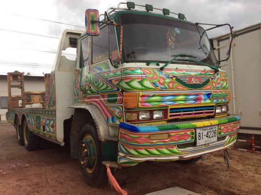 เทรลเลอร์ HINO F1810ล้อ2เพลา เครืองดี ครัทซีสวย ยางดี รถพร้อมใช้(ขึ้นแม็คโครได้) ขาย 700,000บาท ศุภากร 081-4252943