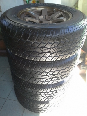 TE37 + Toyo AT 265/65/17 ปี11 สวยๆ1ชุด
