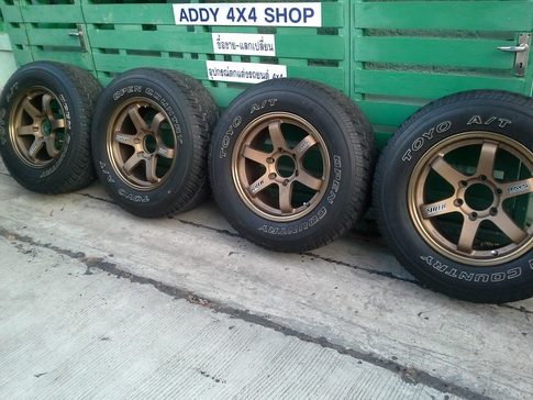 TE37 + Toyo AT 265/65/17 ปี11 สวยๆ1ชุด