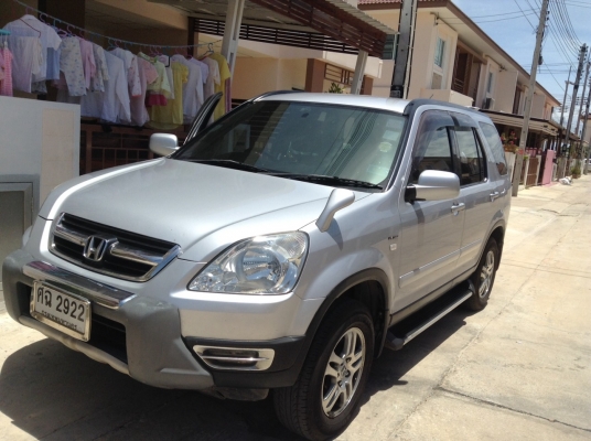รถHONDA CRV ปี2002 เครื่องเดิม 2.0 สีบรอนเงิน เกียร์ออโต้ ติดแก๊ส LPGเครื่องเกียช่วงล่างเยี่ยม แอร์หนาว ยางดี แอร์แบ็ค เอบีเอส   265,000 บาท   TEL0890671028 ID Line arnat1028  อยู่แถวดาวคะนอง พระราม2