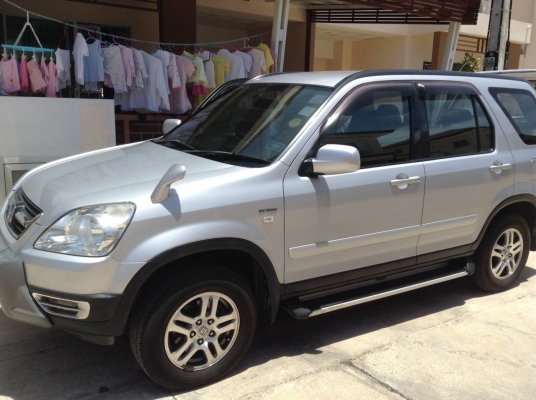 รถHONDA CRV ปี2002 เครื่องเดิม 2.0 สีบรอนเงิน เกียร์ออโต้ ติดแก๊ส LPGเครื่องเกียช่วงล่างเยี่ยม แอร์หนาว ยางดี แอร์แบ็ค เอบีเอส   265,000 บาท   TEL0890671028 ID Line arnat1028  อยู่แถวดาวคะนอง พระราม2