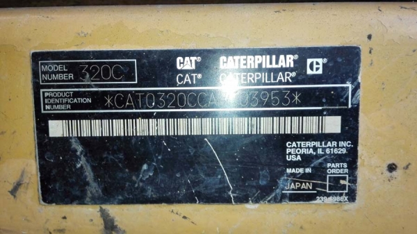 แม็กโครมือสอง,Catterpillar 320C Japan /เล่มทะเบียน